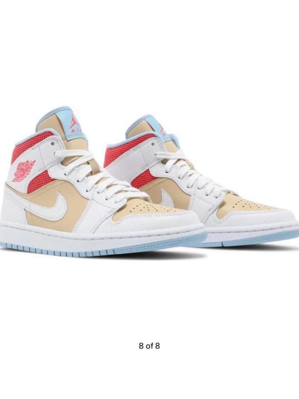 Jordan 1 Mid SE in Sesame, Size 6.5